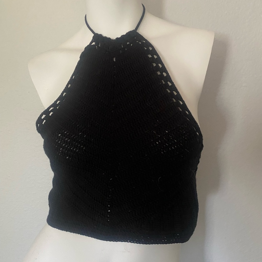 Free People Intimates knit tank top size medium black
